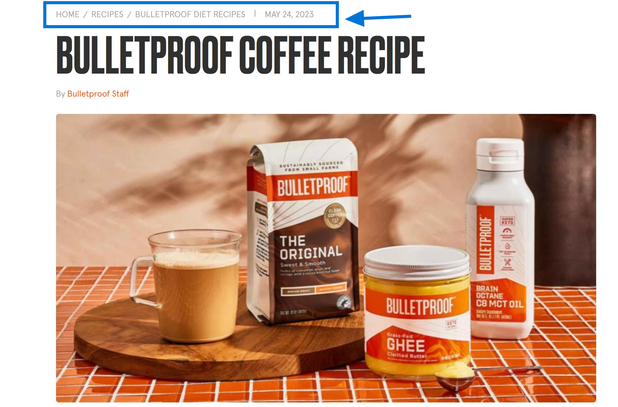 Example of Breadcrumb Navigation