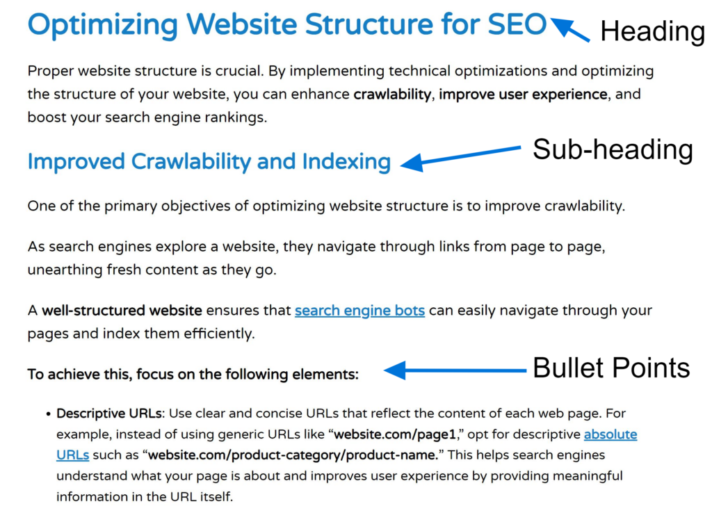 Example of Heading Optimization