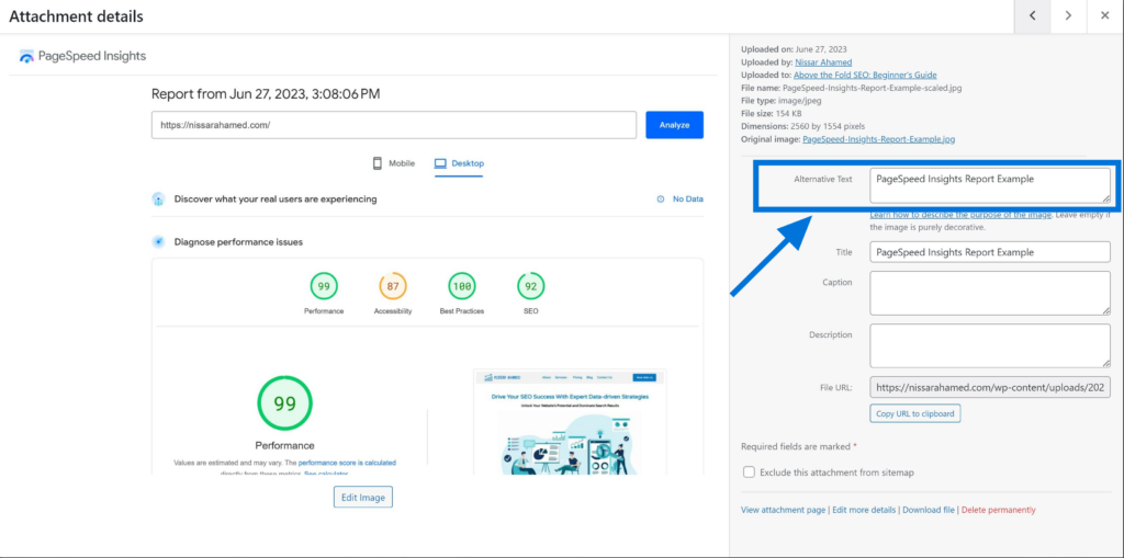 Image ALT Text Example