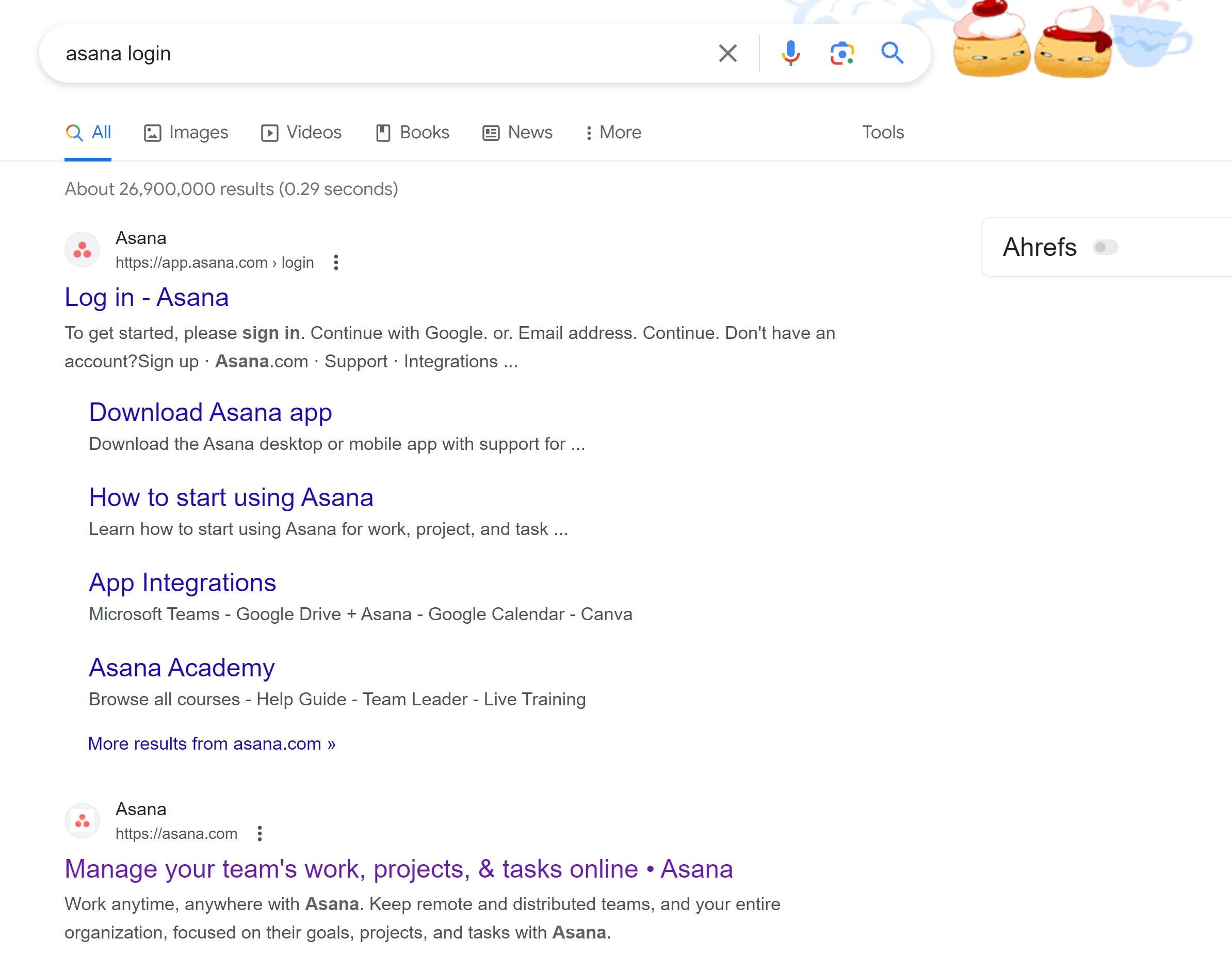 Navigational-Search-Intent-Example-Asana-Login
