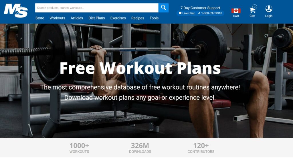 Muscle and Strength Workout Database Topic Cluster Page